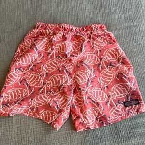 Pink fish Pattern Swim Shorts